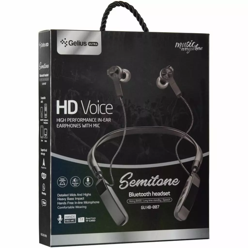 Наушники Gelius Ultra Semitone Black (GL-HB-007U Black) - 7