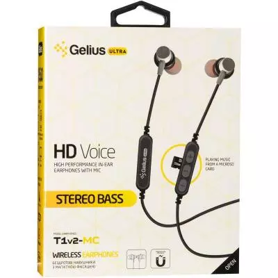Наушники Gelius Ultra T1v2-MC Grey (T1v2-MC Grey) - 1 Наушники Gelius Ultra T1v2-MC Grey (T1v2-MC Grey) - 1