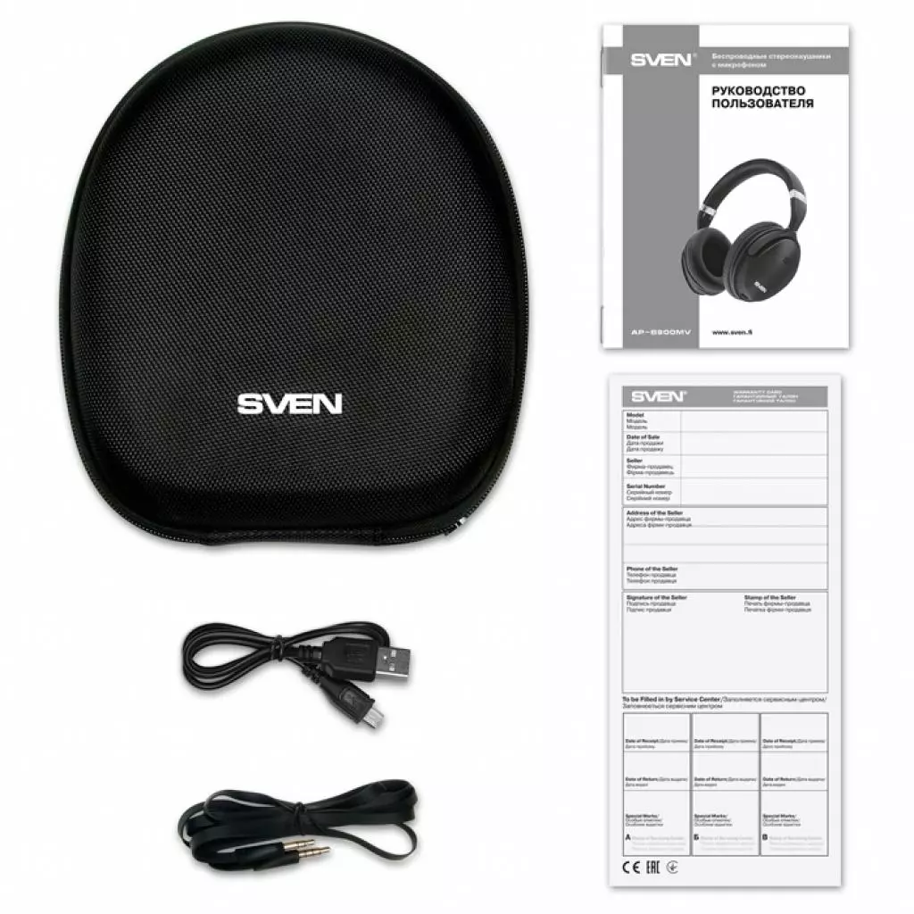 Наушники Sven AP-B900MV Black Bluetooth (AP-B900MV black) - 10 Наушники Sven AP-B900MV Black Bluetooth (AP-B900MV black) - 10