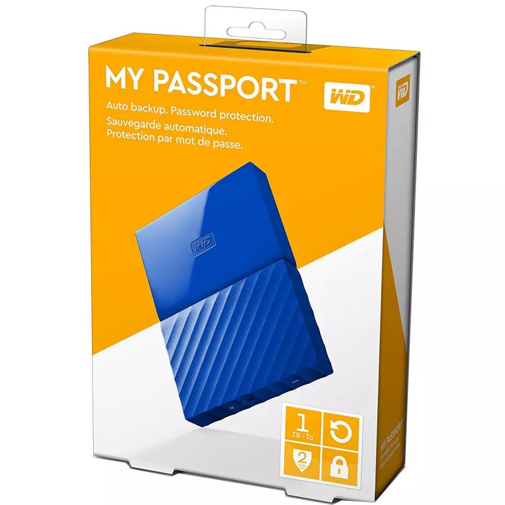 Внешний жесткий диск 2.5" 1TB WD (WDBYNN0010BBL-WESN) - 4 Внешний жесткий диск 2.5" 1TB WD (WDBYNN0010BBL-WESN) - 4