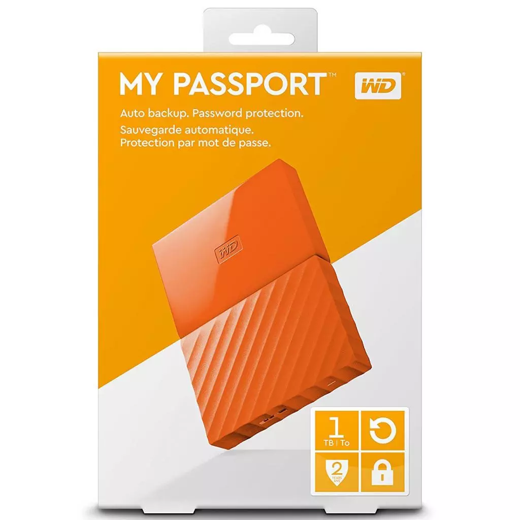 Внешний жесткий диск 2.5" 1TB WD (WDBYNN0010BOR-WESN) - 3