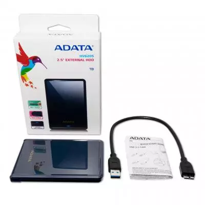 Внешний жесткий диск 2.5" 2TB ADATA (AHV620S-2TU31-CBL) - 4