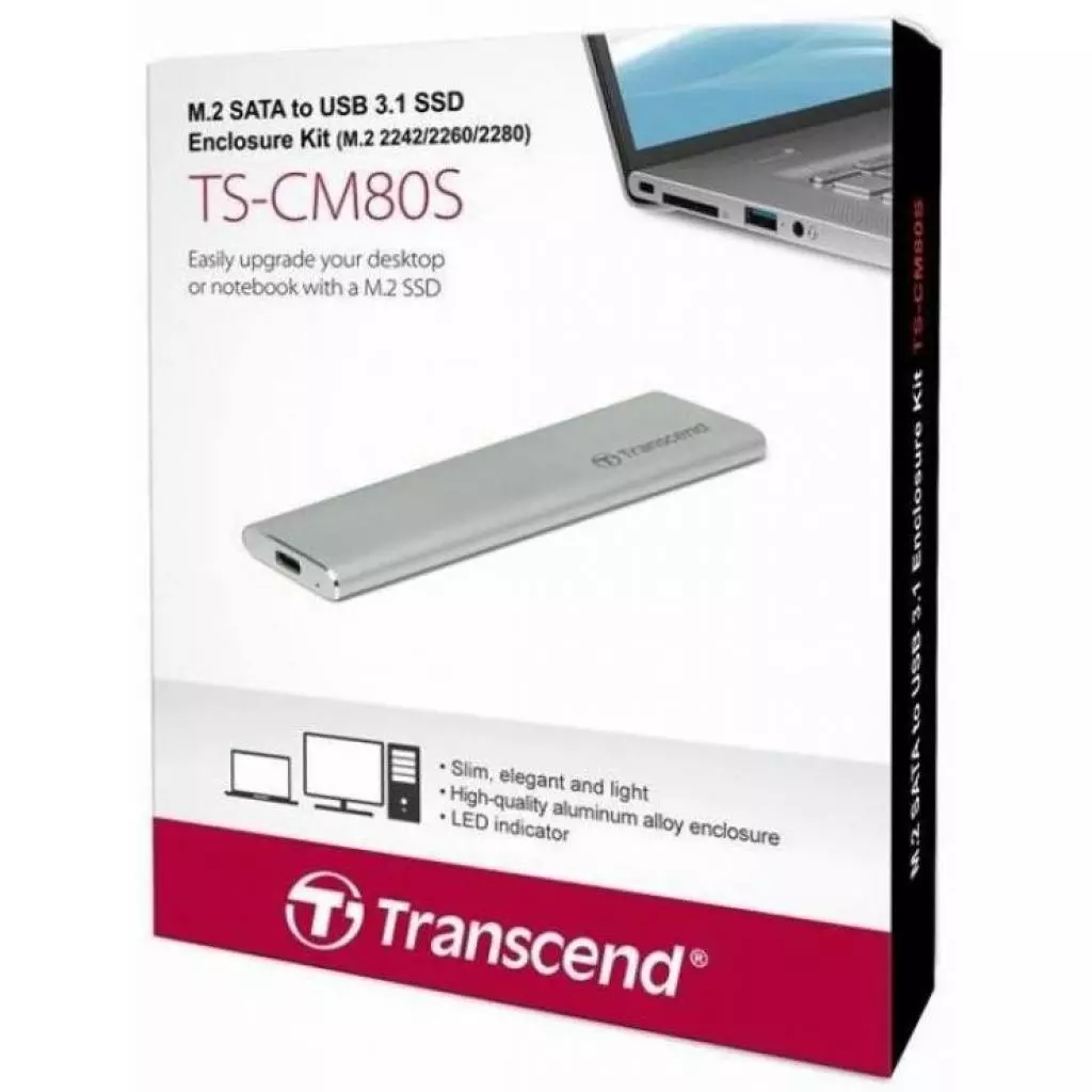 Карман внешний Transcend TS-CM80S - 6 Карман внешний Transcend TS-CM80S - 6