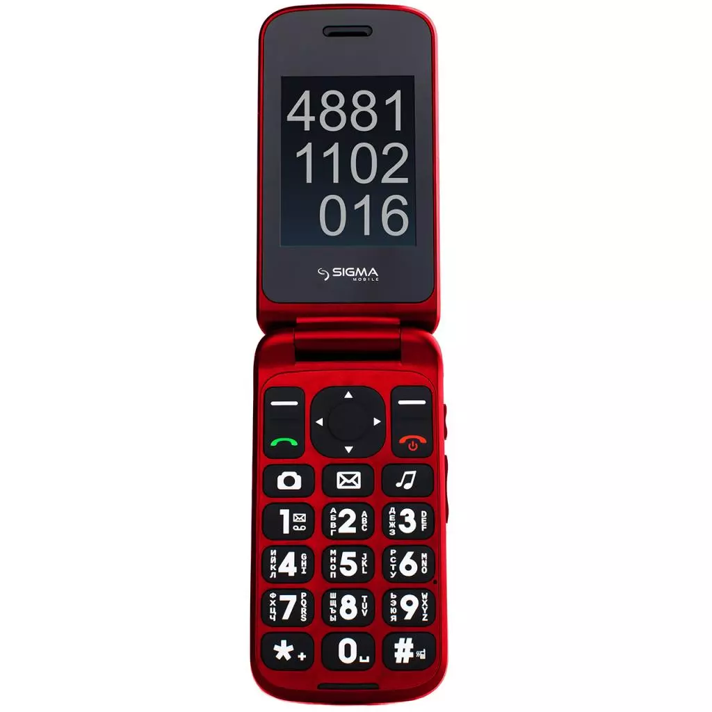 Мобильный телефон Sigma Comfort 50 Shell DS Black-Red (4827798212325) - 2