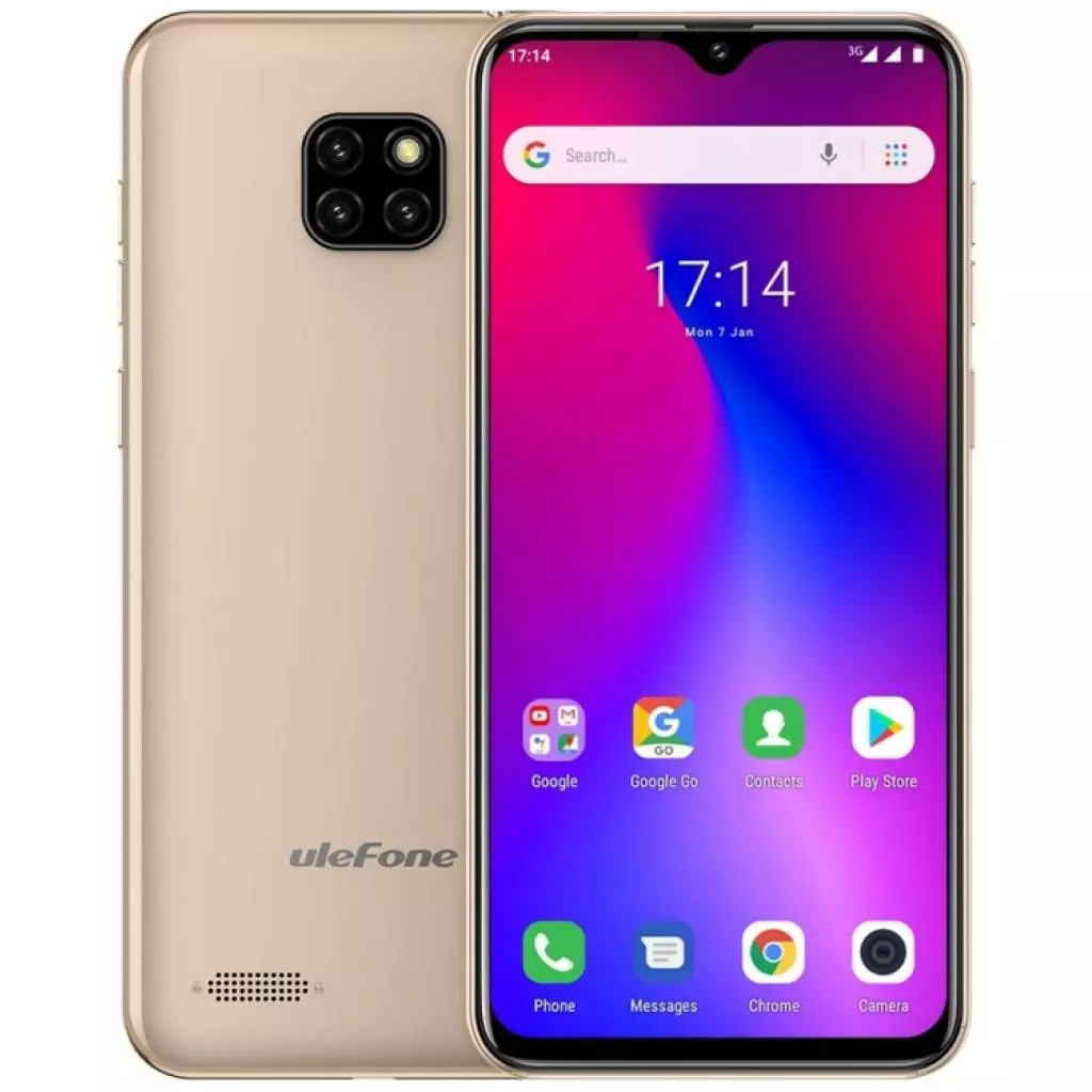 Мобильный телефон Ulefone S11 1/16Gb Gold (6937748733027) - 6