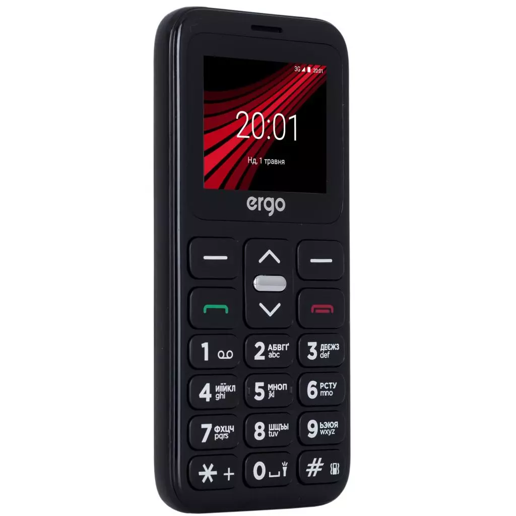 Мобильный телефон Ergo F186 Solace Black - 6 Мобильный телефон Ergo F186 Solace Black - 6