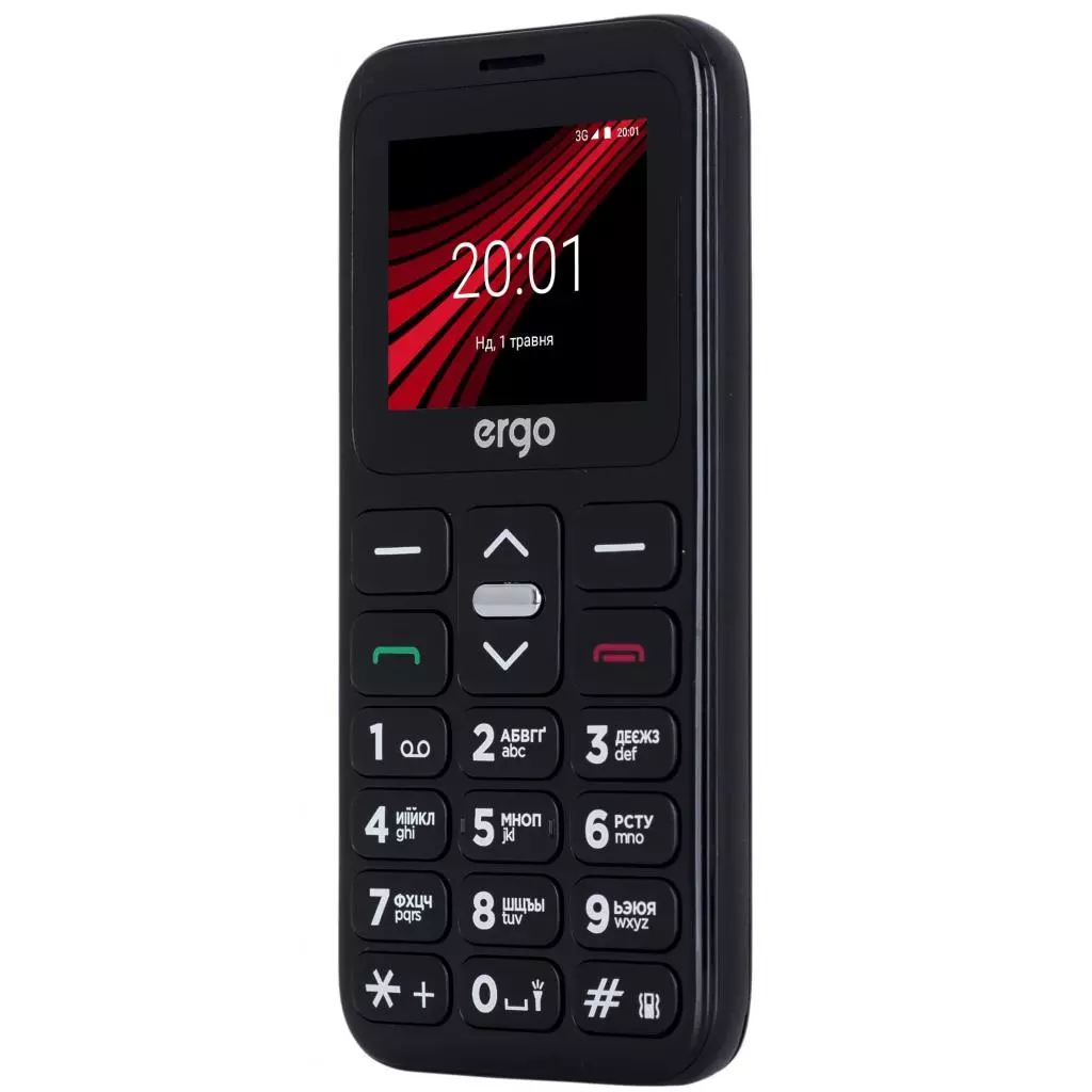 Мобильный телефон Ergo F186 Solace Black - 7 Мобильный телефон Ergo F186 Solace Black - 7