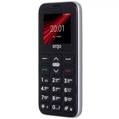 Мобильный телефон Ergo F186 Solace Silver - 7 Мобильный телефон Ergo F186 Solace Silver - 7