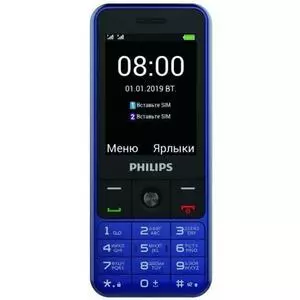 Мобильный телефон Philips Xenium E182 Blue