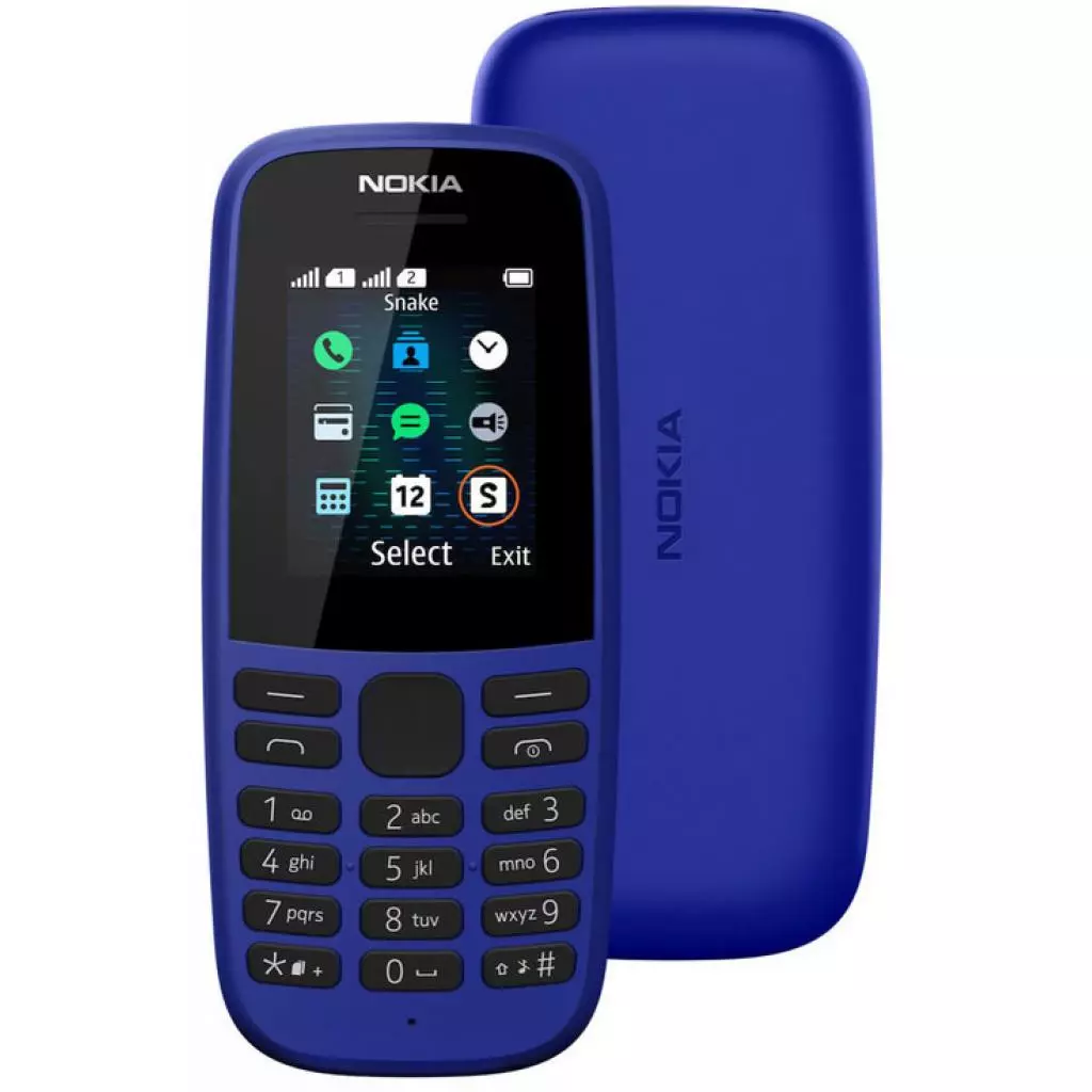 Мобильный телефон Nokia 105 DS 2019 Blue (16KIGL01A01) - 7 Мобильный телефон Nokia 105 DS 2019 Blue (16KIGL01A01) - 7