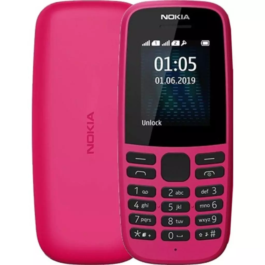 Мобильный телефон Nokia 105 DS 2019 Pink (16KIGP01A01) - 7 Мобильный телефон Nokia 105 DS 2019 Pink (16KIGP01A01) - 7
