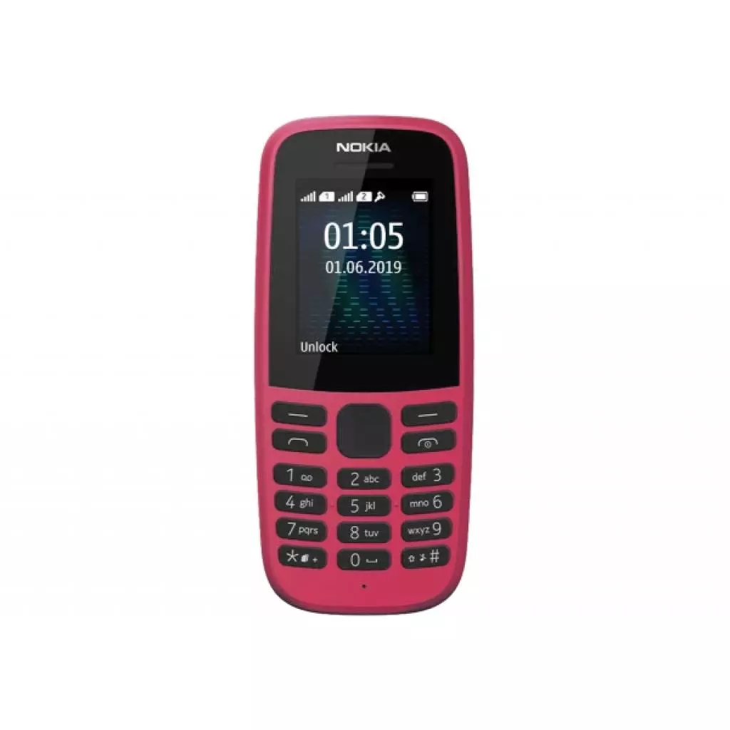 Мобильный телефон Nokia 105 SS 2019 Pink (16KIGP01A13) - 1 Мобильный телефон Nokia 105 SS 2019 Pink (16KIGP01A13) - 1