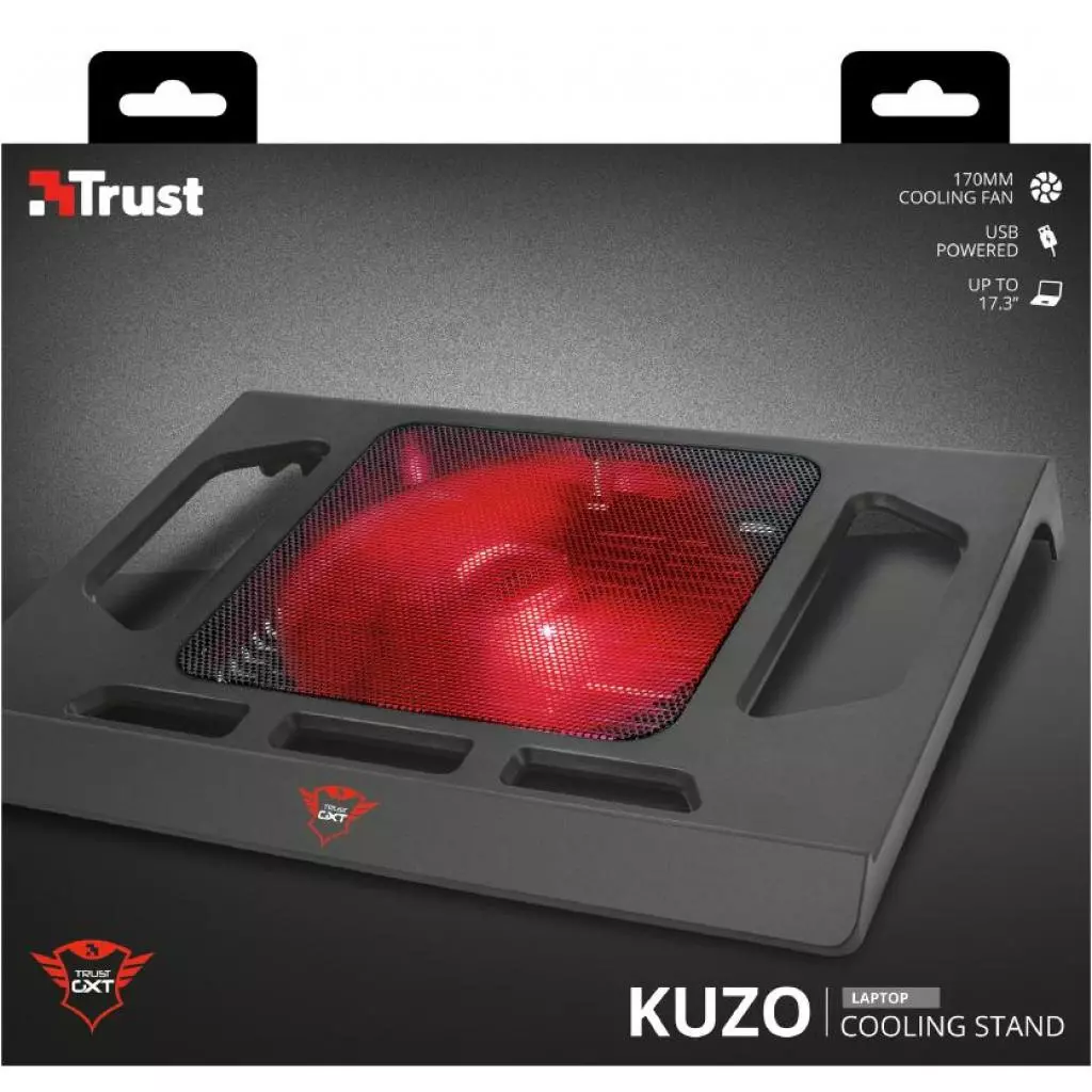 Подставка для ноутбука Trust GXT 220 Kuzo Laptop Cooling Stand (20159) - 5 Подставка для ноутбука Trust GXT 220 Kuzo Laptop Cooling Stand (20159) - 5