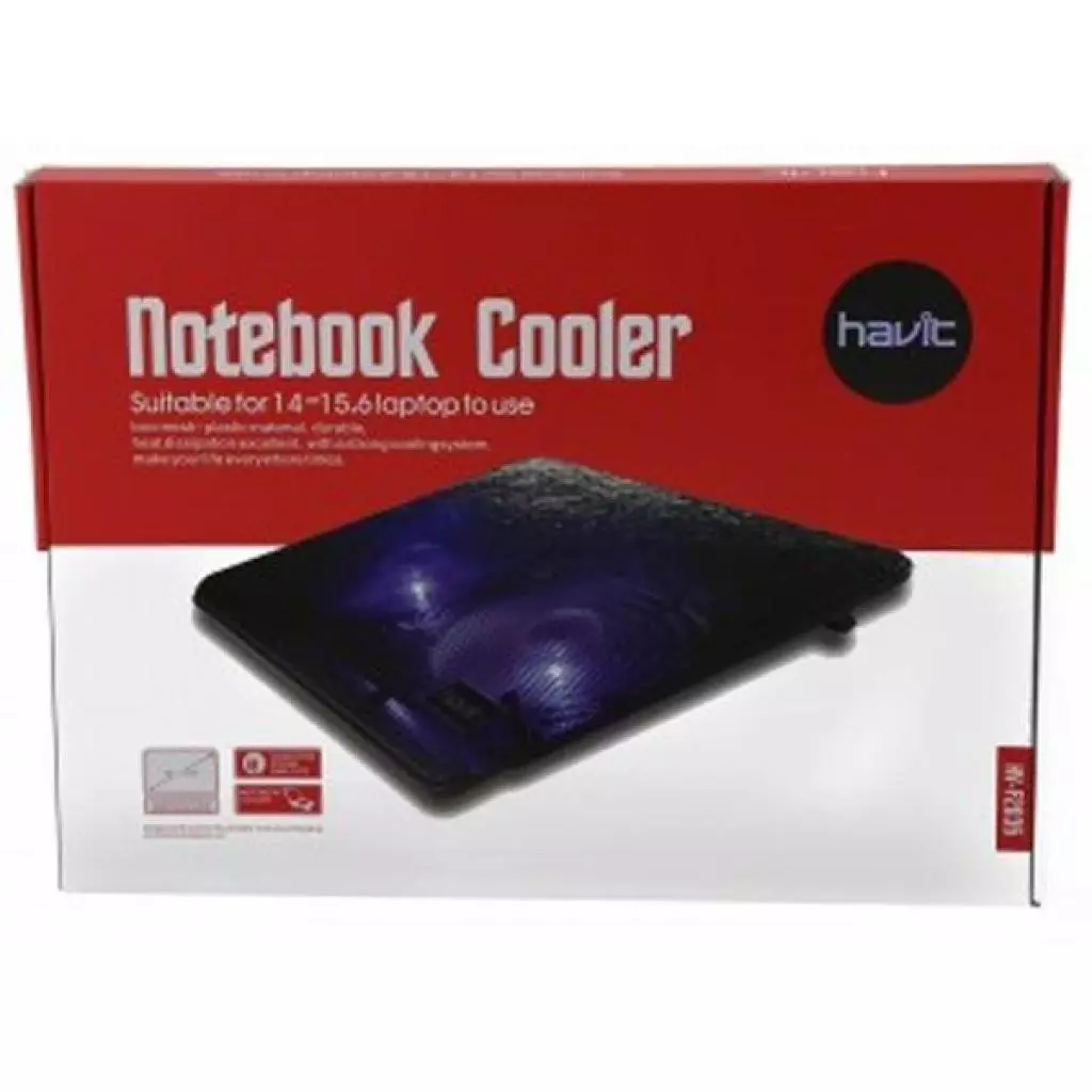 Подставка для ноутбука Havit HV-F2035 USB black (23352) - 4