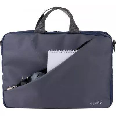 Сумка для ноутбука Vinga 15.6" NB180GR gray-blue (NB180GR) - 11