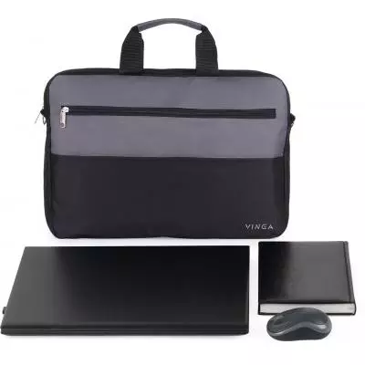 Сумка для ноутбука Vinga 15.6" NB177GB gray-black (NB177GB) - 1 Сумка для ноутбука Vinga 15.6" NB177GB gray-black (NB177GB) - 1