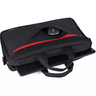 Сумка для ноутбука Vinga 15.6" NB250BR black-red (NB250BR) - 6