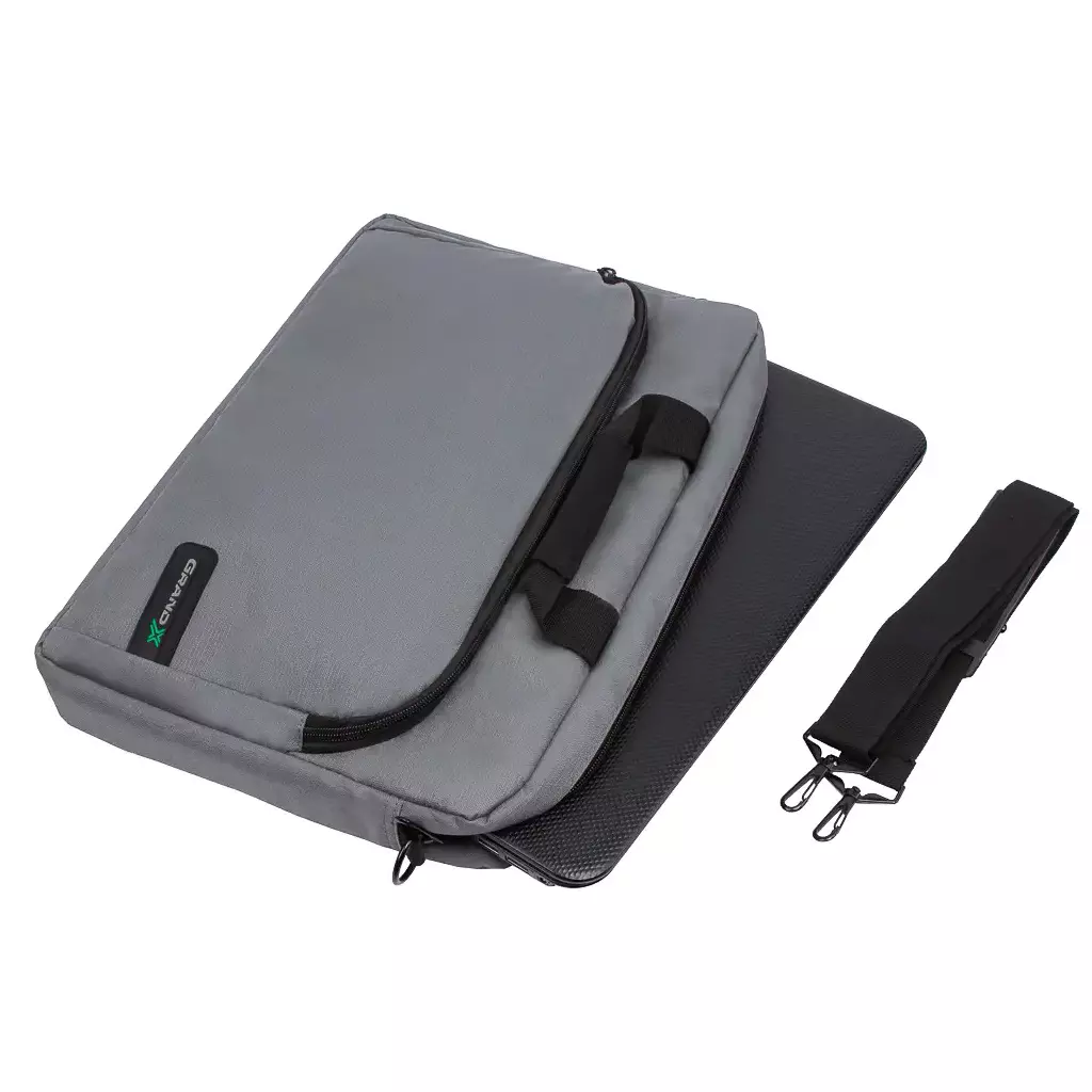 Сумка для ноутбука Grand-X 15.6'' SB-129 Grey Ripstop Nylon (SB-129G) - 2 Сумка для ноутбука Grand-X 15.6'' SB-129 Grey Ripstop Nylon (SB-129G) - 2