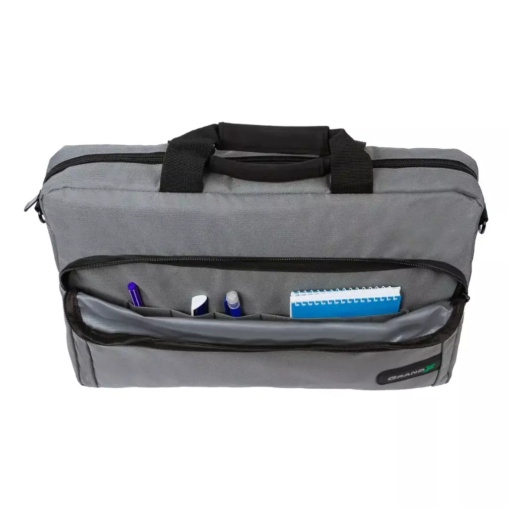 Сумка для ноутбука Grand-X 15.6'' SB-129 Grey Ripstop Nylon (SB-129G) - 3 Сумка для ноутбука Grand-X 15.6'' SB-129 Grey Ripstop Nylon (SB-129G) - 3