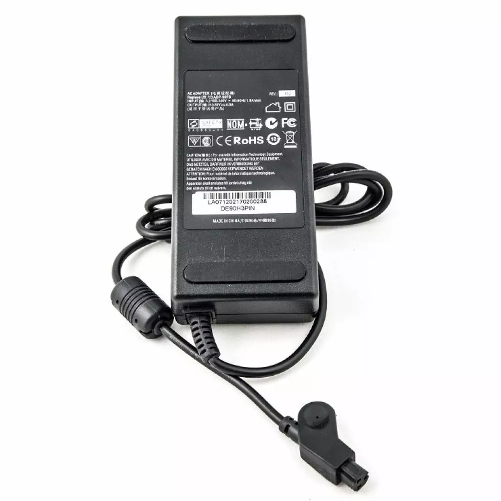 Блок питания к ноутбуку PowerPlant DELL 220V, 20V 90W 4.5A (3pins) (DE90H3PIN)
