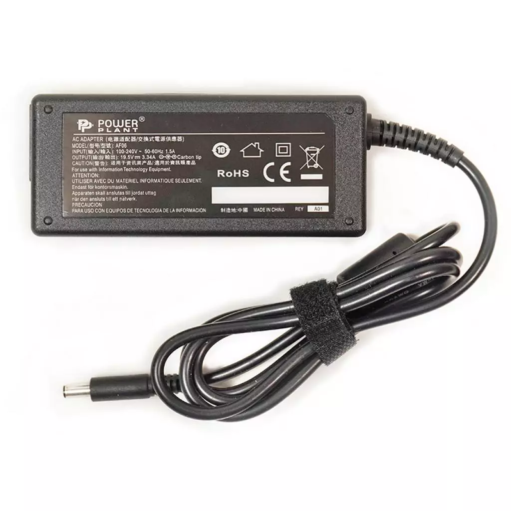 Блок питания к ноутбуку PowerPlant DELL 220V, 19.5V 65W 3.34A (4.5*3.0) (DL65G4530) - 1 Блок питания к ноутбуку PowerPlant DELL 220V, 19.5V 65W 3.34A (4.5*3.0) (DL65G4530) - 1