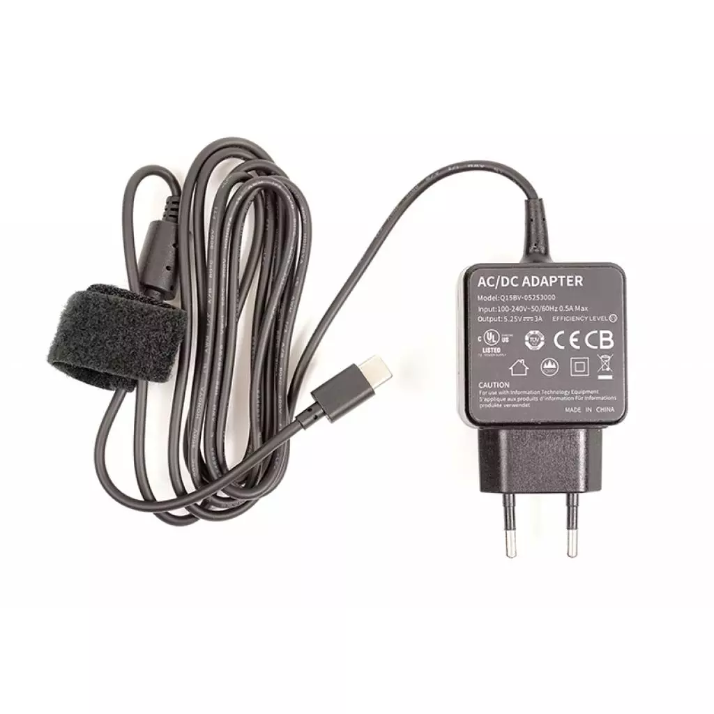 Блок питания к ноутбуку PowerPlant 15W Type-C Универсальный, 5.25V, 3A (NA700042) - 1 Блок питания к ноутбуку PowerPlant 15W Type-C Универсальный, 5.25V, 3A (NA700042) - 1