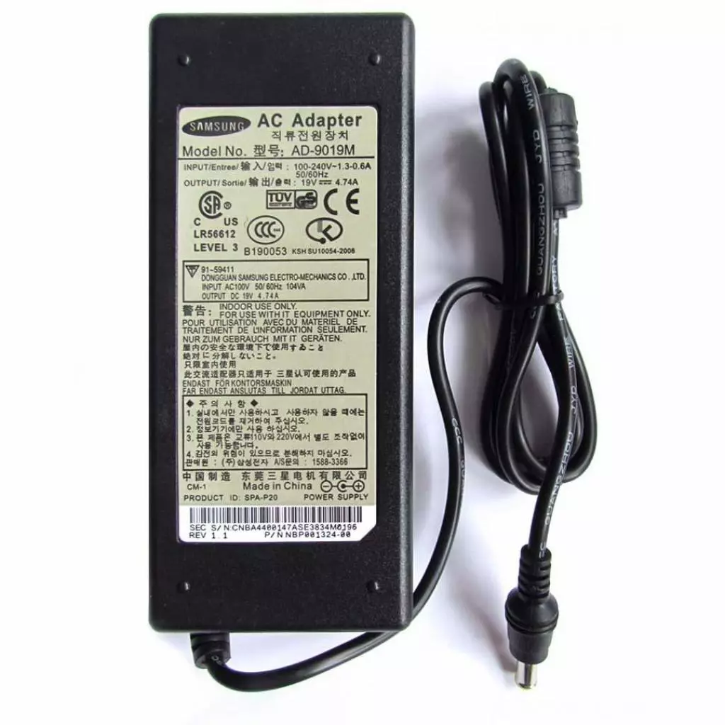 Блок питания к ноутбуку Grand-X Samsung (19V 4.74A 90W) 5.5x3.0mm (ORGSA90W)