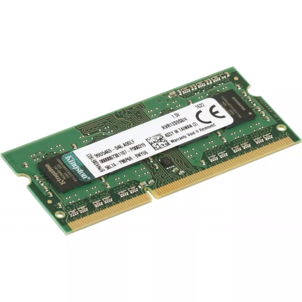 Модуль памяти для ноутбука SoDIMM DDR3 4GB 1333 MHz Kingston (KVR13S9S8/4) - 1