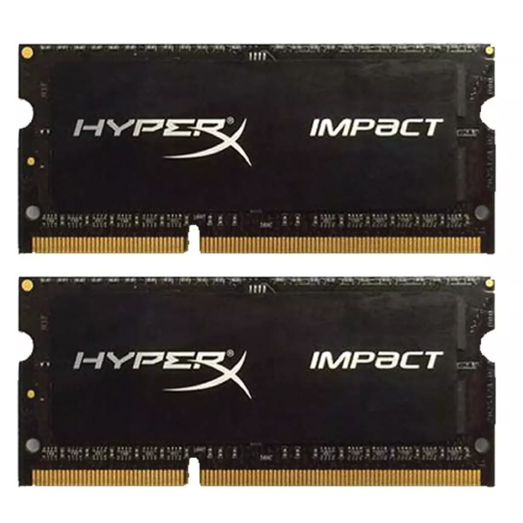 Модуль памяти для ноутбука SoDIMM DDR3L 16GB (2x8GB) 2133 MHz HyperX Impact Kingston Fury (ex.HyperX) (HX321LS11IB2K2/16)