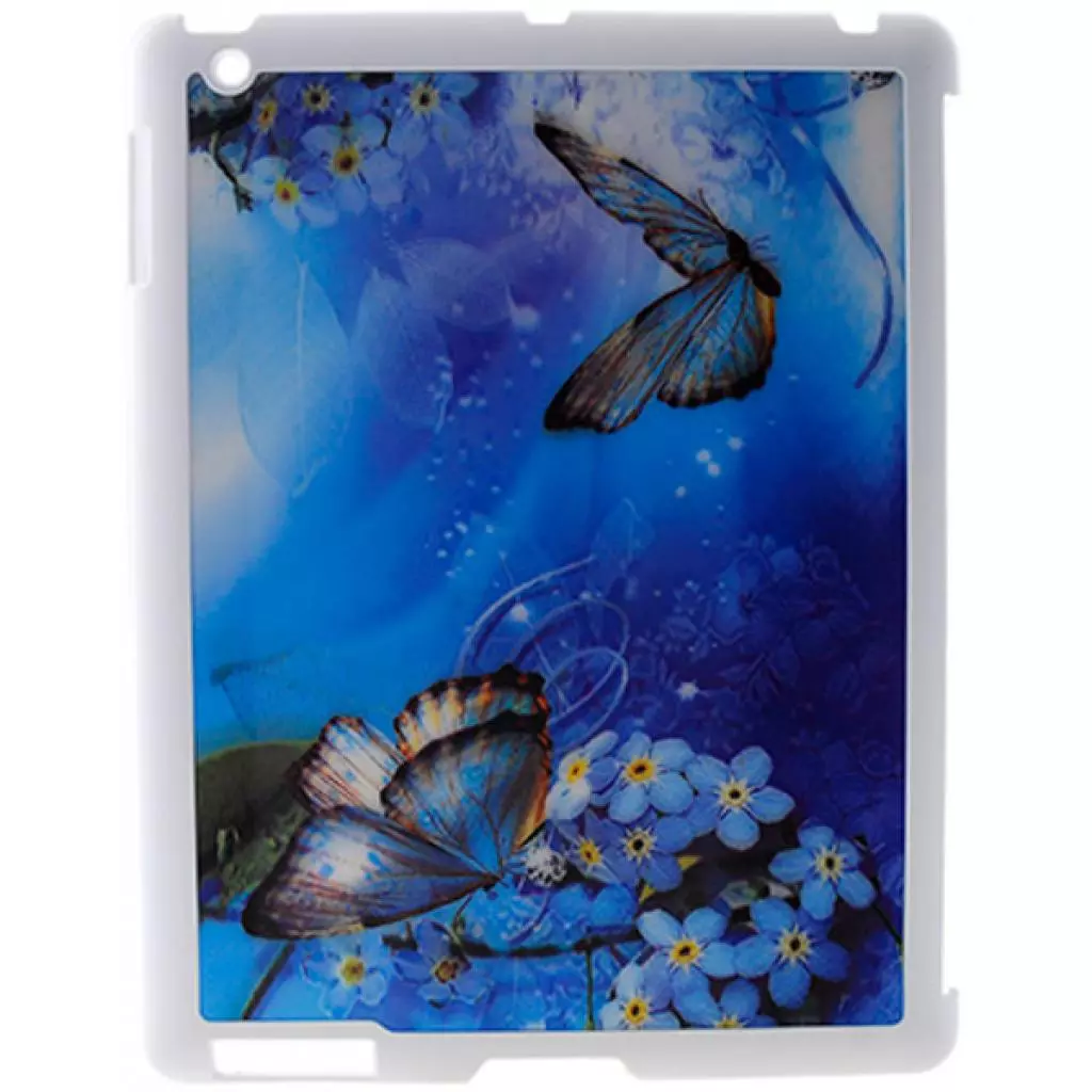 Чехол для планшета Drobak 3D для Apple iPad 2/3/4 "Метелик на квітці " (930208)