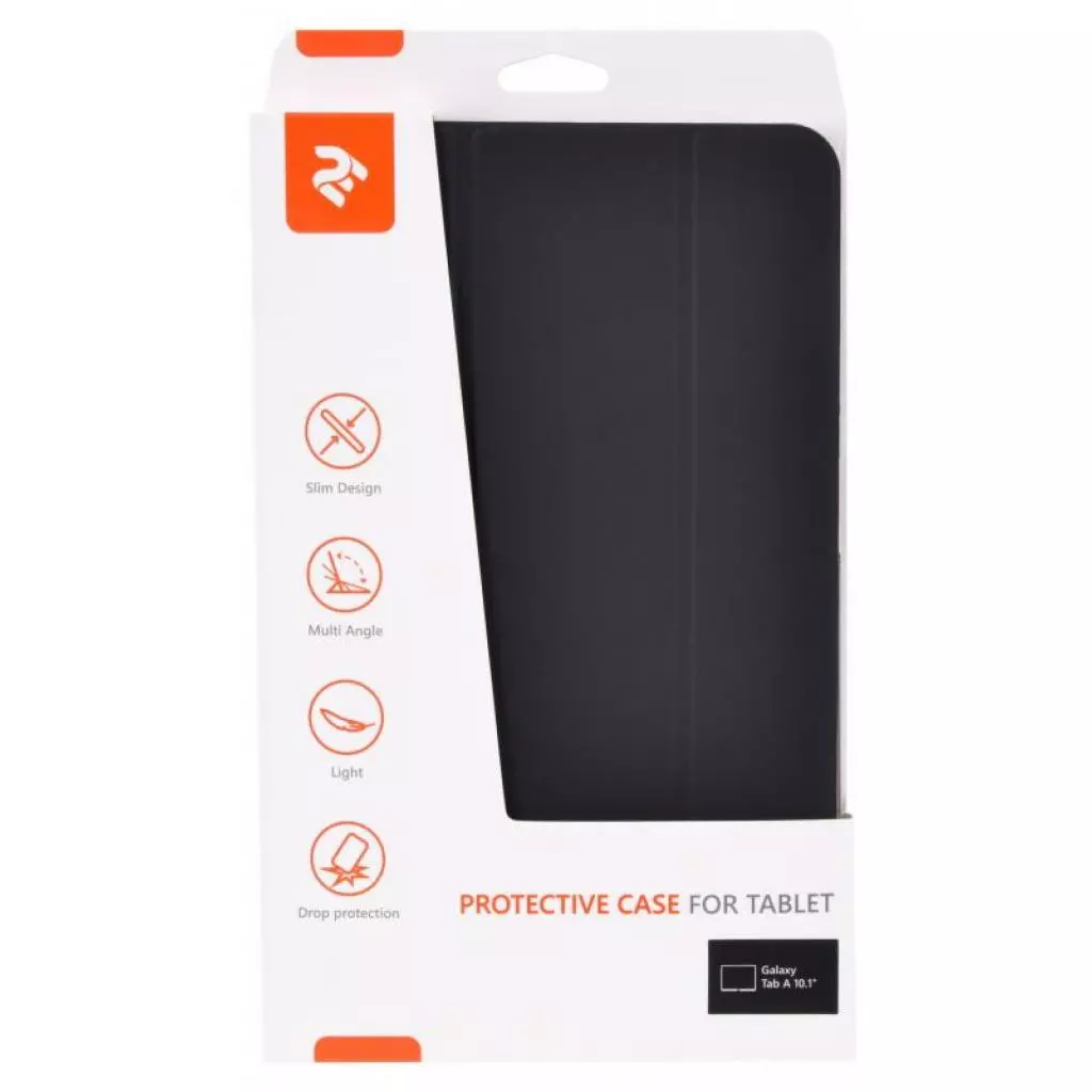 Чехол для планшета 2E Samsung Galaxy Tab A 10.1" (T580/T585), Case, Black/TR (2E-GT-A10.1-MCCBT) - 4