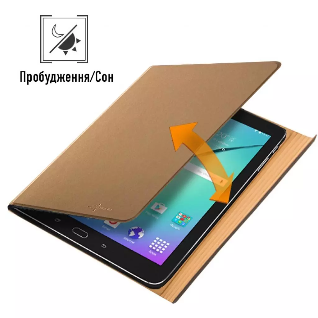 Чехол для планшета AirOn Premium Samsung Galaxy Tab S2 9.7" (SM-T810) gold (4822352780176) - 3 Чехол для планшета AirOn Premium Samsung Galaxy Tab S2 9.7" (SM-T810) gold (4822352780176) - 3