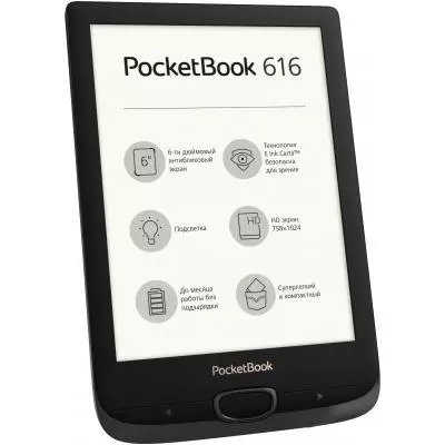 Электронная книга Pocketbook 616 Basic Lux2, Obsidian Black (PB616-H-CIS) - 3 Электронная книга Pocketbook 616 Basic Lux2, Obsidian Black (PB616-H-CIS) - 3