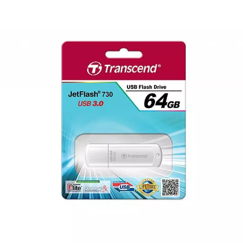 USB флеш накопитель Transcend 64Gb JetFlash 730 (TS64GJF730) - 1 USB флеш накопитель Transcend 64Gb JetFlash 730 (TS64GJF730) - 1
