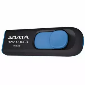 USB флеш накопитель ADATA 16Gb UV128 black-blue USB 3.0 (AUV128-16G-RBE)