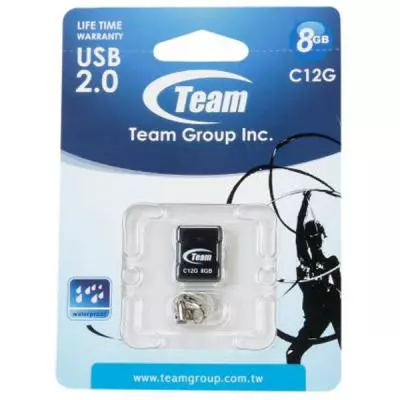 USB флеш накопитель Team 8GB C12G Black USB 2.0 (TC12G8GB01) - 4 USB флеш накопитель Team 8GB C12G Black USB 2.0 (TC12G8GB01) - 4