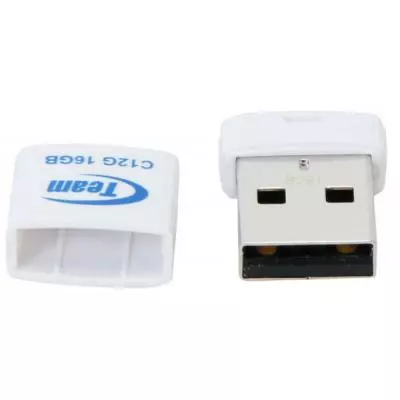 USB флеш накопитель Team 16GB C12G White USB 2.0 (TC12G16GW01) - 3 USB флеш накопитель Team 16GB C12G White USB 2.0 (TC12G16GW01) - 3