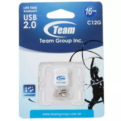 USB флеш накопитель Team 16GB C12G White USB 2.0 (TC12G16GW01) - 4 USB флеш накопитель Team 16GB C12G White USB 2.0 (TC12G16GW01) - 4
