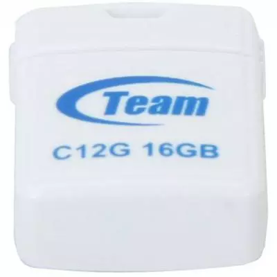 USB флеш накопитель Team 16GB C12G White USB 2.0 (TC12G16GW01)