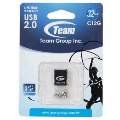 USB флеш накопитель Team 32GB C12G Black USB 2.0 (TC12G32GB01) - 4 USB флеш накопитель Team 32GB C12G Black USB 2.0 (TC12G32GB01) - 4