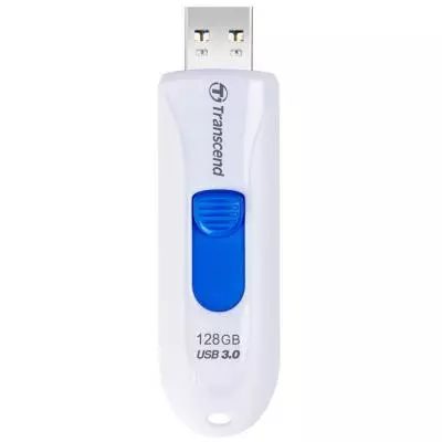 USB флеш накопитель Transcend 128GB JetFlash 790 White USB 3.0 (TS128GJF790W) - 1