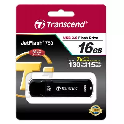 USB флеш накопитель Transcend 16GB JetFlash MLC USB 3.0 (TS16GJF750K) - 4