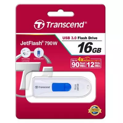 USB флеш накопитель Transcend 16GB JetFlash 790 USB 3.0 (TS16GJF790W) - 4