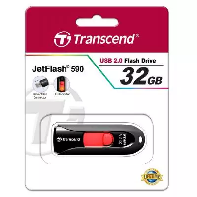 USB флеш накопитель Transcend 32GB JetFlash 590 USB 2.0 (TS32GJF590K) - 4