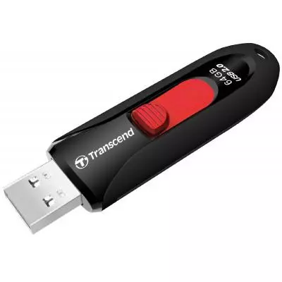 USB флеш накопитель Transcend 64GB JetFlash 590 USB 2.0 (TS64GJF590K) - 2 USB флеш накопитель Transcend 64GB JetFlash 590 USB 2.0 (TS64GJF590K) - 2