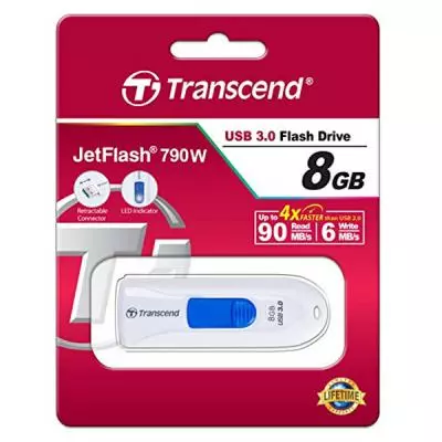 USB флеш накопитель Transcend 8GB JetFlash 790 USB 3.0 (TS8GJF790W) - 4