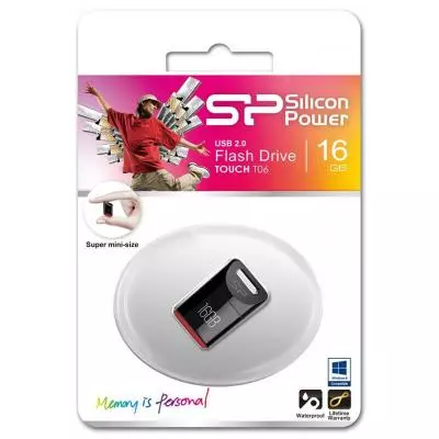 USB флеш накопитель Silicon Power 16GB Touch T06 USB 2.0 (SP016GBUF2T06V1K) - 3