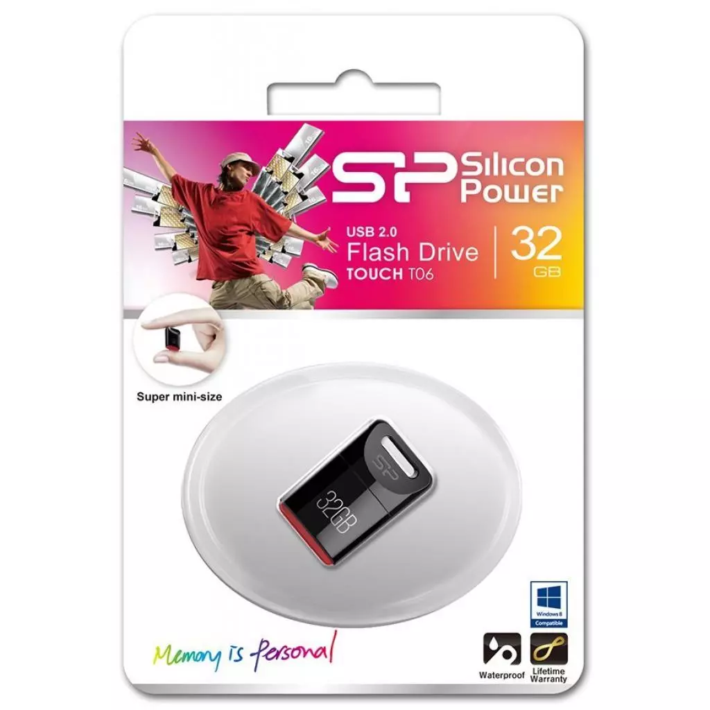 USB флеш накопитель Silicon Power 32GB Touch T06 USB 2.0 (SP032GBUF2T06V1K) - 3