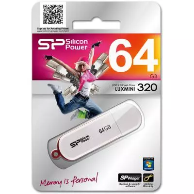 USB флеш накопитель Silicon Power 64GB Luxmini 320 USB 2.0 (SP064GBUF2320V1W) - 3 USB флеш накопитель Silicon Power 64GB Luxmini 320 USB 2.0 (SP064GBUF2320V1W) - 3