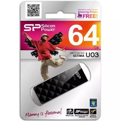 USB флеш накопитель Silicon Power 64GB Ultima U03 USB 2.0 (SP064GBUF2U03V1K) - 3 USB флеш накопитель Silicon Power 64GB Ultima U03 USB 2.0 (SP064GBUF2U03V1K) - 3